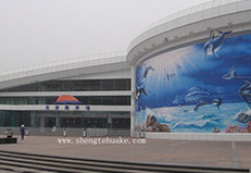 北京海洋馆橡胶地板工程实图